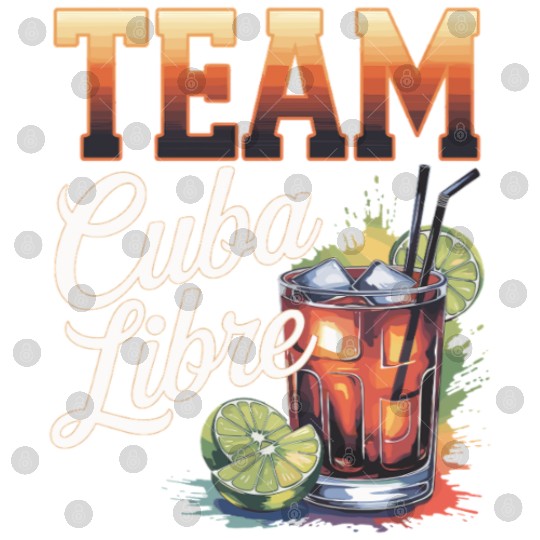 Cocktail Bartender Team Cuba Libre Digital Files