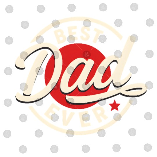 Best Dad Ever Vintage Style Father's Day Design Digital Files