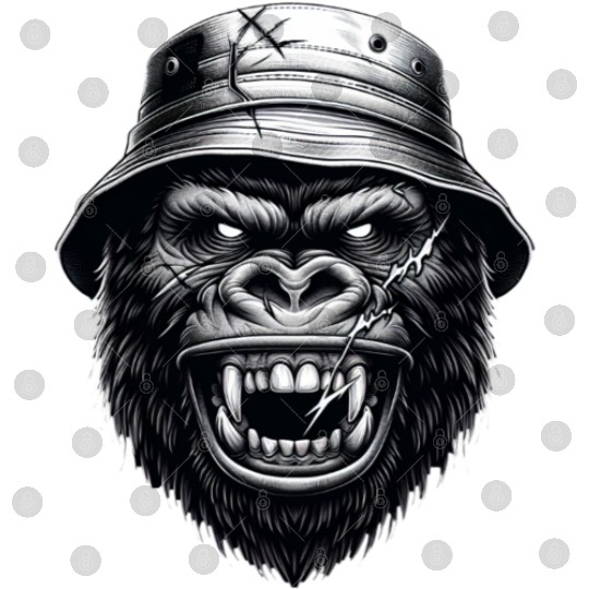 Savage Gorilla – Streetwear Beast Art Digital Files