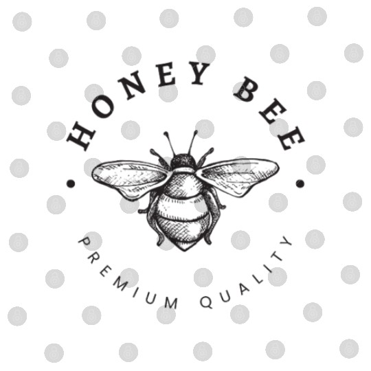 Honey Bee Emblem Digital Files