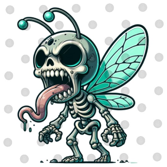 Insect Skeleton Mutant – Tongue-Out Creepy Bug Digital Files