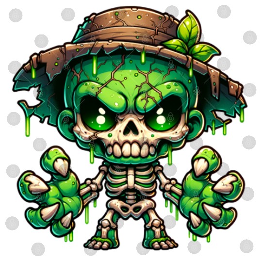 Swamp Skeleton Mutant – Creepy Plant Monster Digital Files