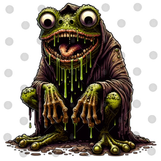 Slime Toad Monster – Creepy Hooded Swamp Creature Digital Files