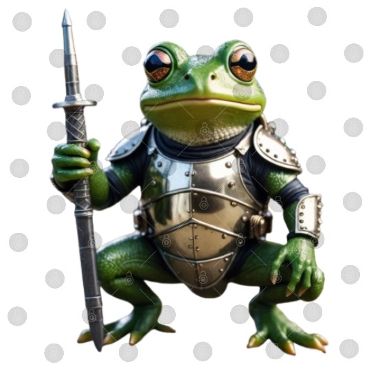 frog in medieval armor Digital Files