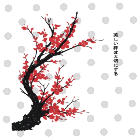 Cherry Blossom Tree – Japanese Sakura Minimalist I Digital Files