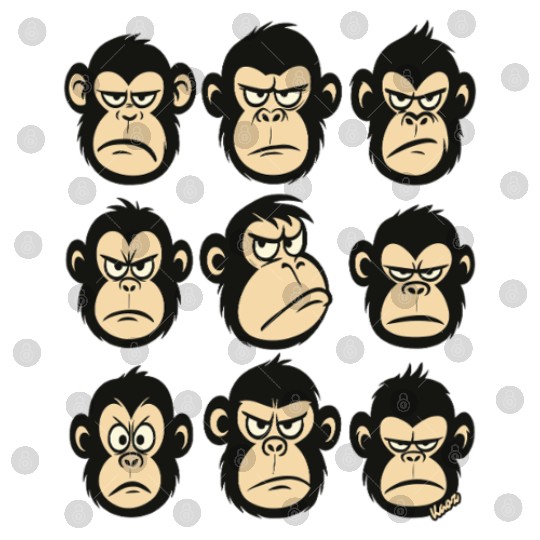 Monkey Mood Chart – All Mad, No Chill Digital Files