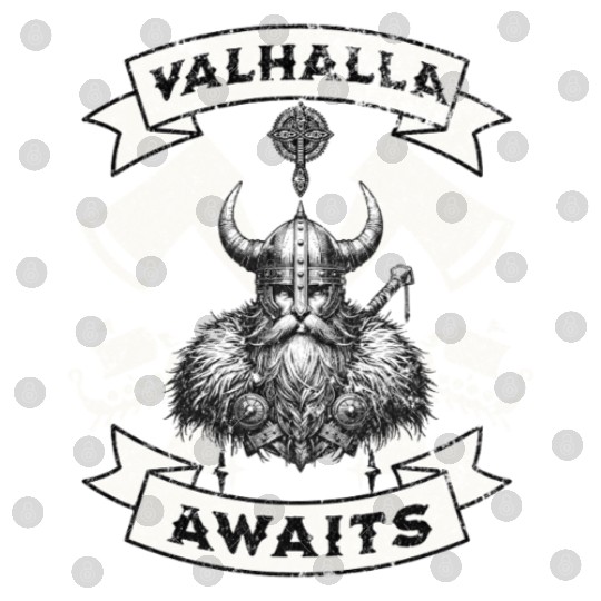 Valhalla Awaits - Viking Warrior Design Digital Files