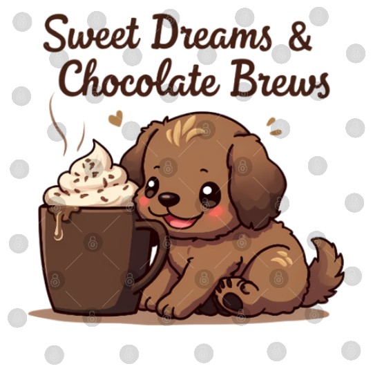 Sweet Dreams & Chocolate Brews - Puppy & Cream Digital Files