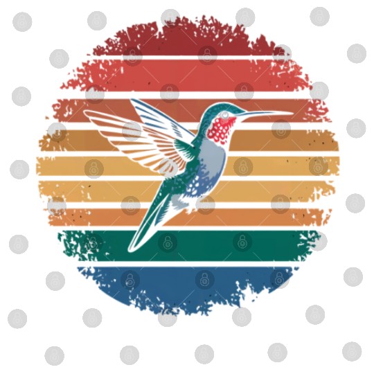 Retro Vintage Hummingbird Lover Nature Gifts Digital Files