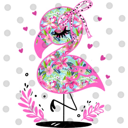 Tropical Flamingo Coquette Summer Digital Files