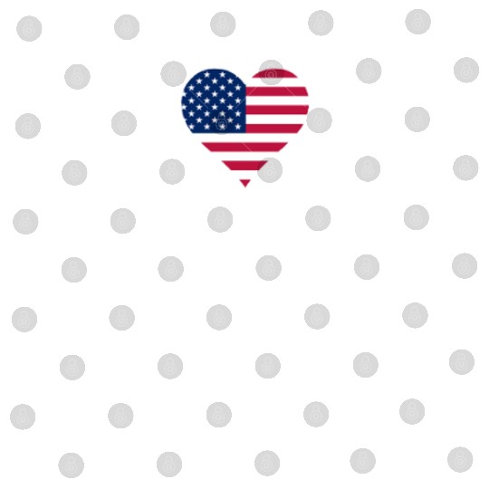 American Flag Heart Digital Files Freedom 4th of July