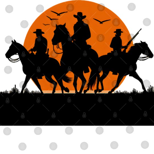 Western Sunset Ride Digital Files