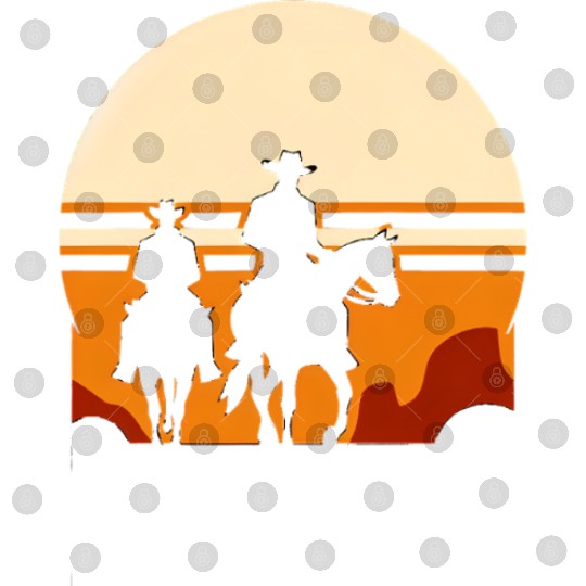 Western Riders: Sunset Silhouette Digital Files