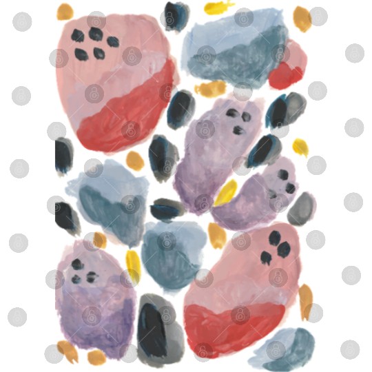 Abstract pastel watercolour painting pattern Digital Files