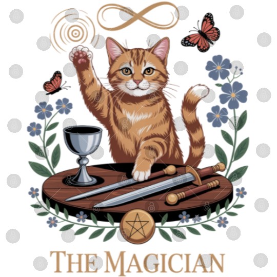 The Magician Tarot Cat Card Digital Files