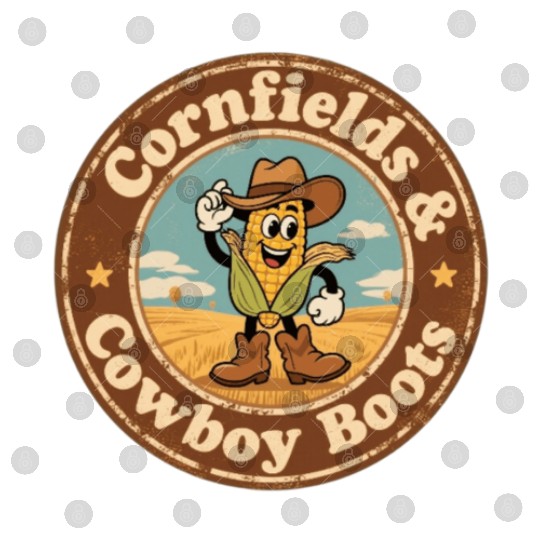 Heart of Nebraska Cornfield Charm Vintage Style Digital Files