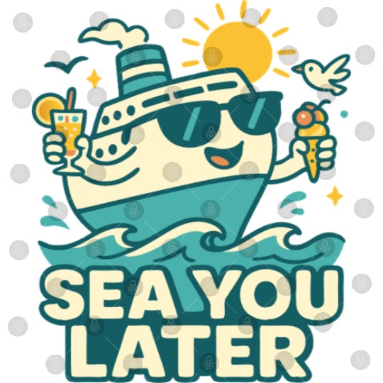 Boat cruise - Sea Holidays Escapade on the ocean Digital Files