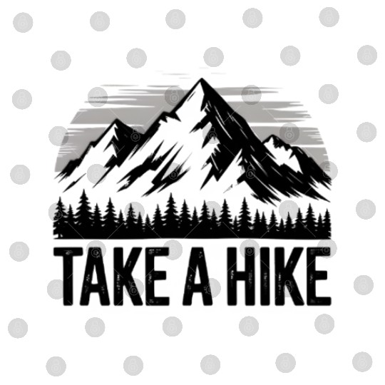 Vintage Take A Hike Nature Is Hiking Mountain Digital Files