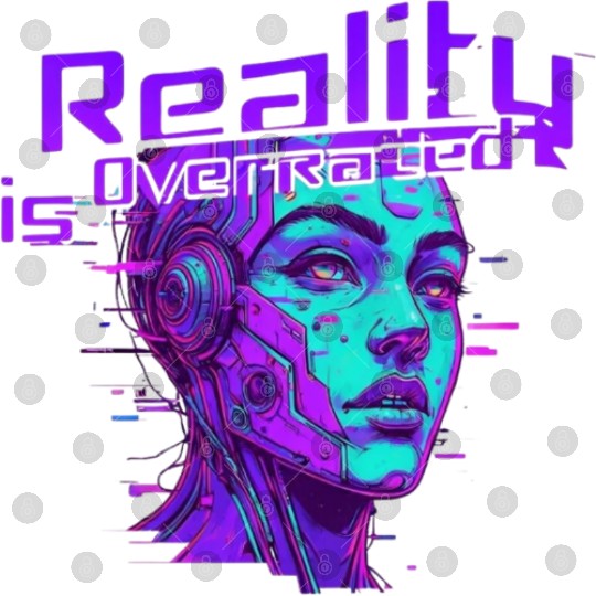 Reality is Overrated – Vaporwave Cyberpunk Digital Files