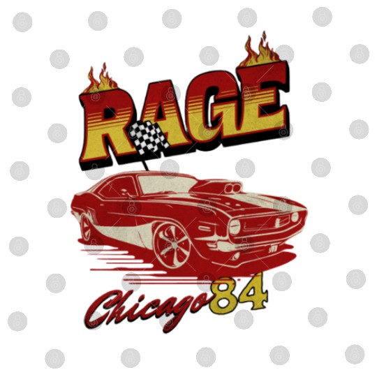 Vintage Rage Chicago 84 Muscle Car Art Digital Files