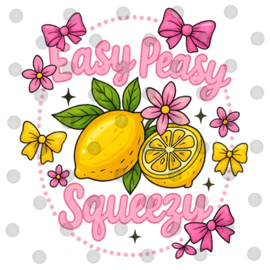 Preppy Lemon Summer Lemon Coquette Digital Files