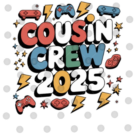 Cousin Crew 2025 Video Game Controllers Family Digital Files