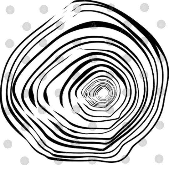 Tree Ring Growth – Minimal Nature Symbol Digital Files
