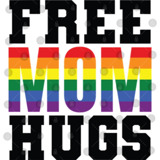 Free Mom Hugs LGBT Gay Digital Files