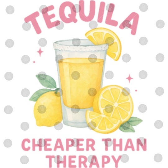 Tequila therapy Lemon Summer Digital Files