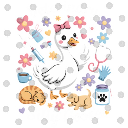 Veterinarian Silly Goose Veterinary Medicine Digital Files