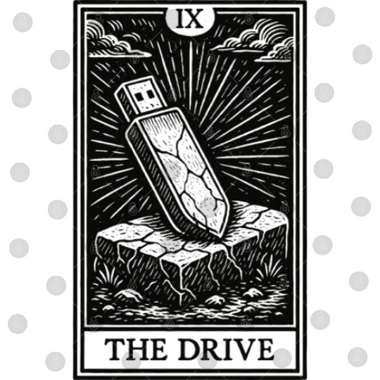 Backup Ritual Tarot – The Drive (Dark Variant) Digital Files