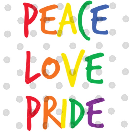 Peace love pride LGBT Digital Files