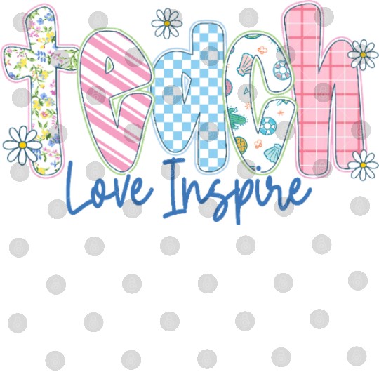 Preppy Teacher Teach Love Inspire Digital Files