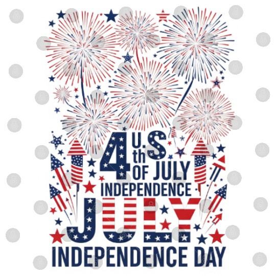 US independance day fireworks square design Digital Files