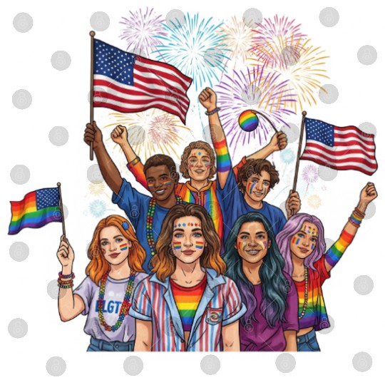 lgbt community raibow with us flag Digital Files