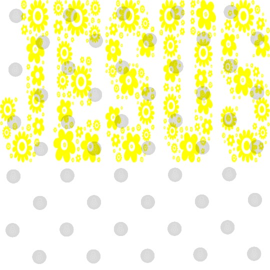 Inspiring Jesus with yellow flowers Digital Files