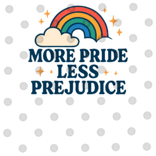 More Pride Less Prejudice Rainbow Pride Month LGBT Digital Files