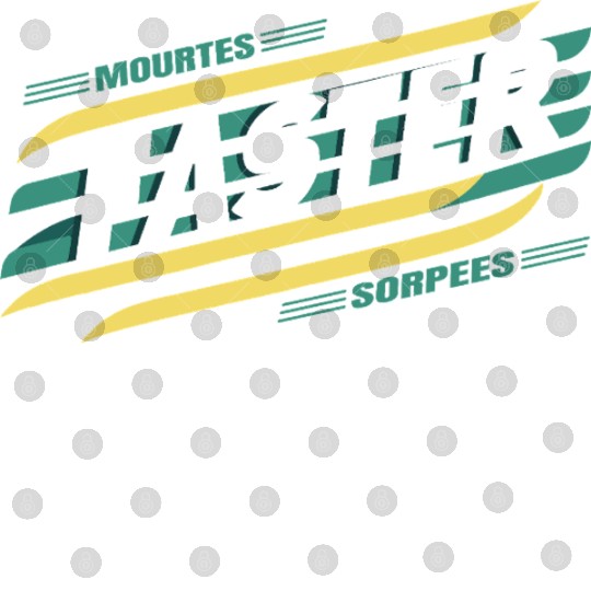 Faster Speed Stripes Retro Typography Digital Files