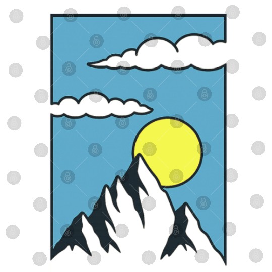 Sunrise Mountain Peak Digital Files