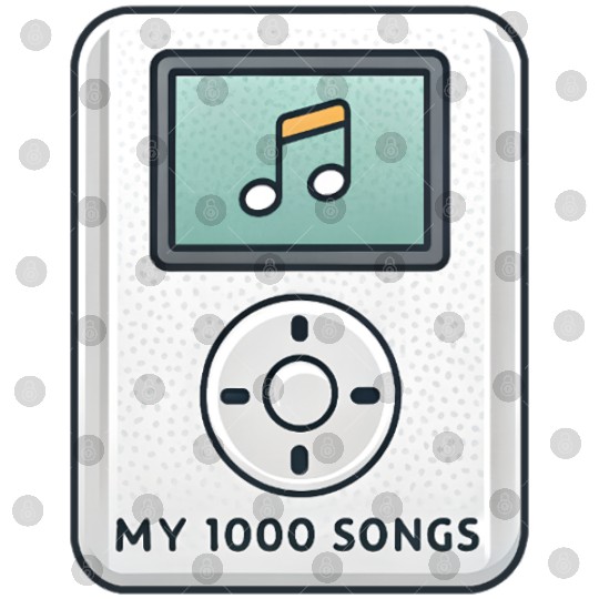 My 1000 Songs MP3 Player Retro 2000s Y2K Digital Files