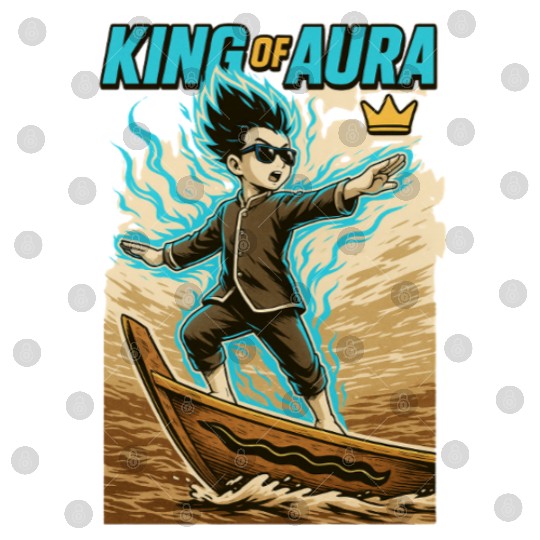 King of Aura, Pacu Jalur kid,Viral tiktok meme Digital Files