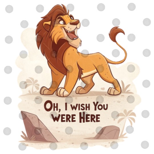 Lonely Lion Longing Digital Files