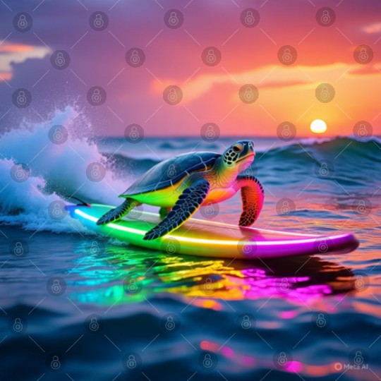sea turtle design neon turtle Digital Files