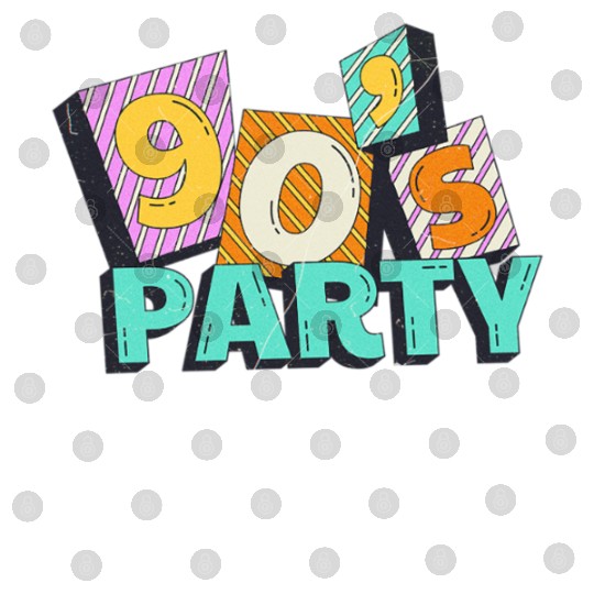 90s Party Vibes Retro Neon Dance Aesthetic Digital Files