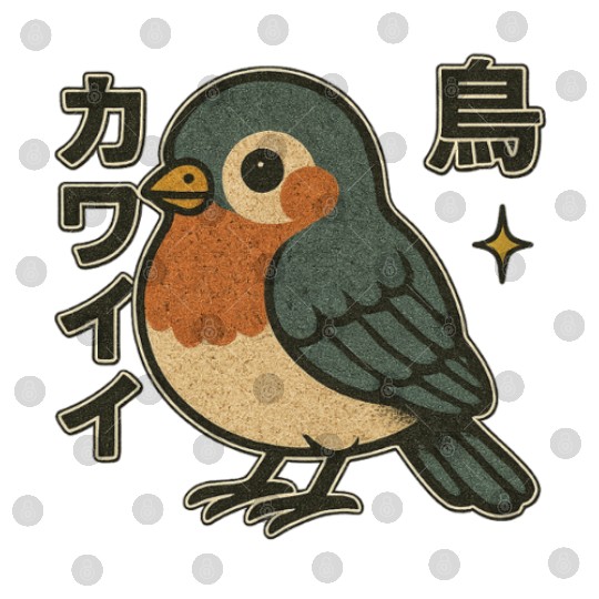 Kawaii Bird Japanese Digital Files