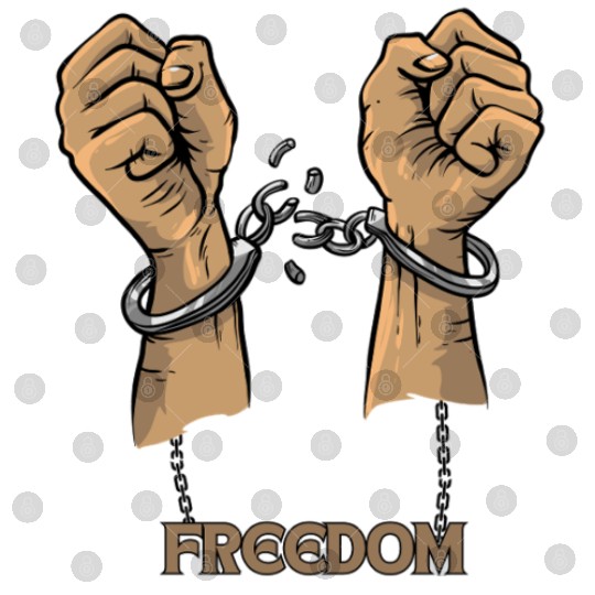 Broken Chain Hands Embracing Freedom Digital Files
