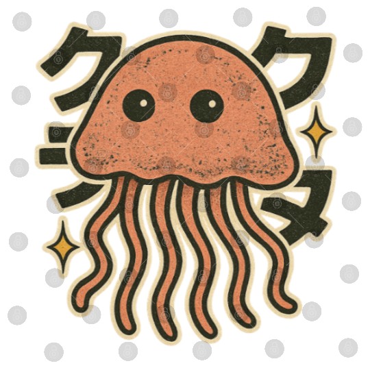Kawaii Jellyfish Japanese Digital Files