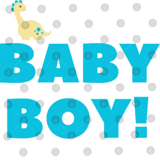 Cute Baby Boy Dinosaur – Blue Newborn Gift Design Digital Files