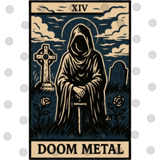 Dooom Metal Tarot Card – Shadows, Sorcery & Solitud Digital Files