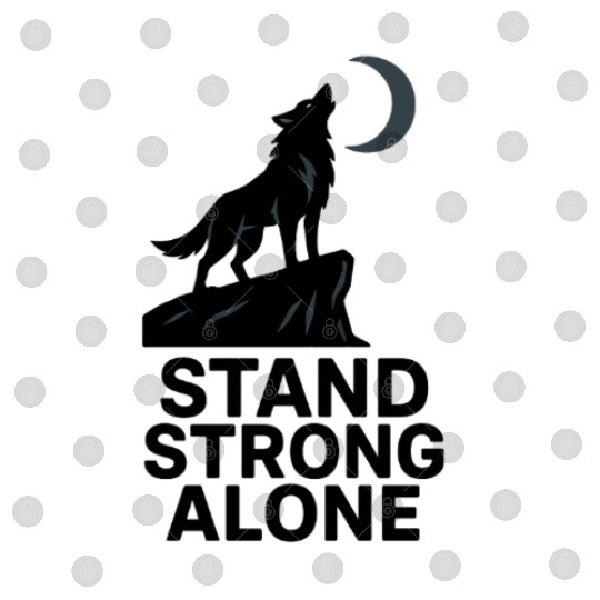 Stand Strong Alone – Lone Wolf Cliff Design Digital Files